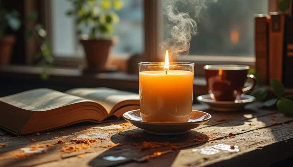 Que faire si une bougie parfumée diffuse une odeur persistante ?