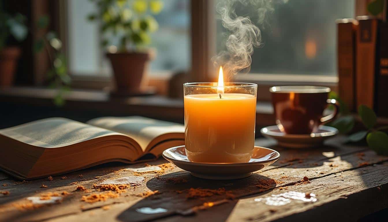 Que faire si une bougie parfumée diffuse une odeur persistante ?