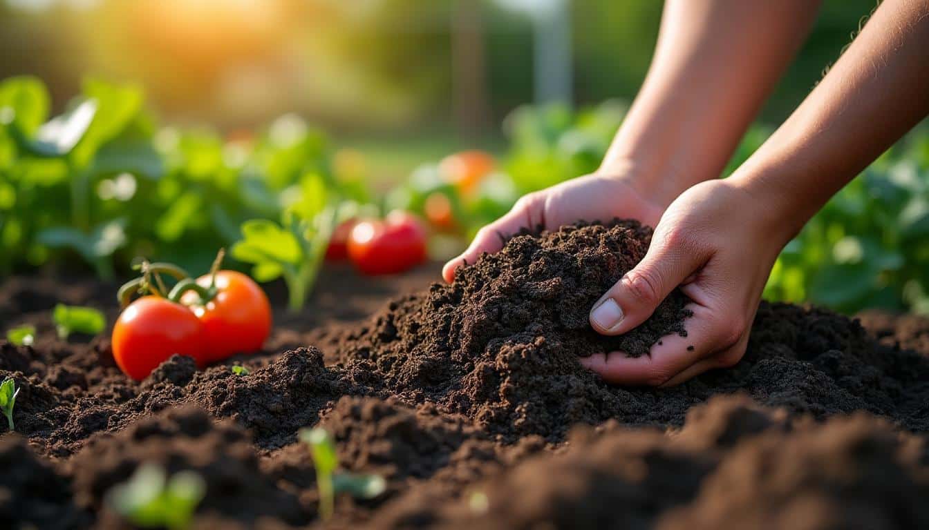 Entretien de la terre de votre maison avec du compost au potager