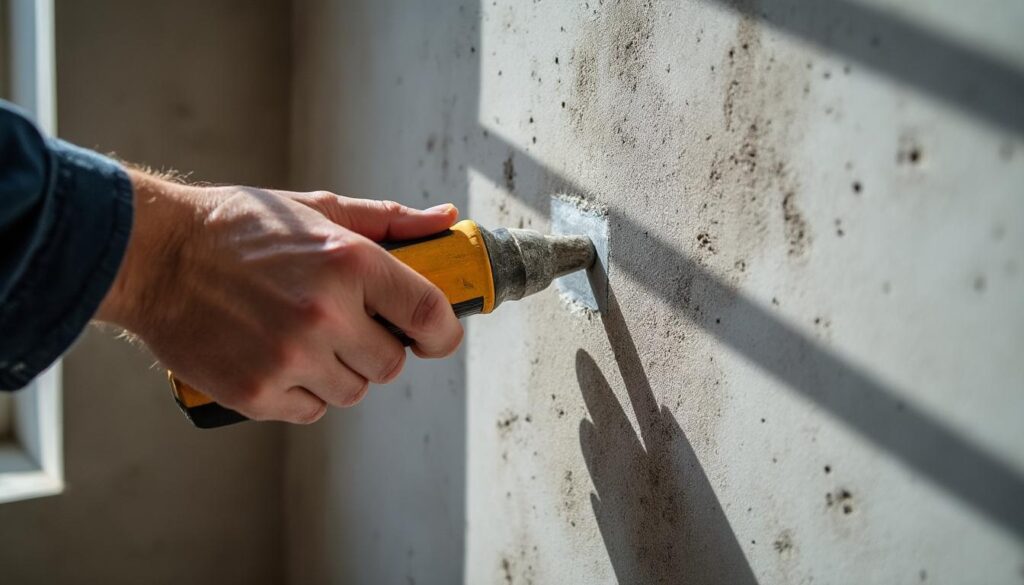 Utiliser une équerre mur pour obtenir un angle droit précis