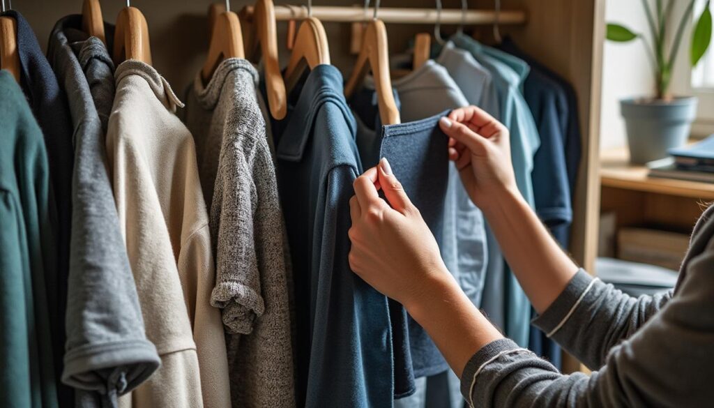 Gagner de la place dans une penderie pour ranger ses vêtements