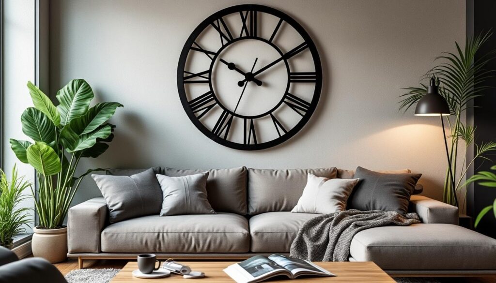 Les meilleures idées pour décorer un salon moderne avec une horloge murale