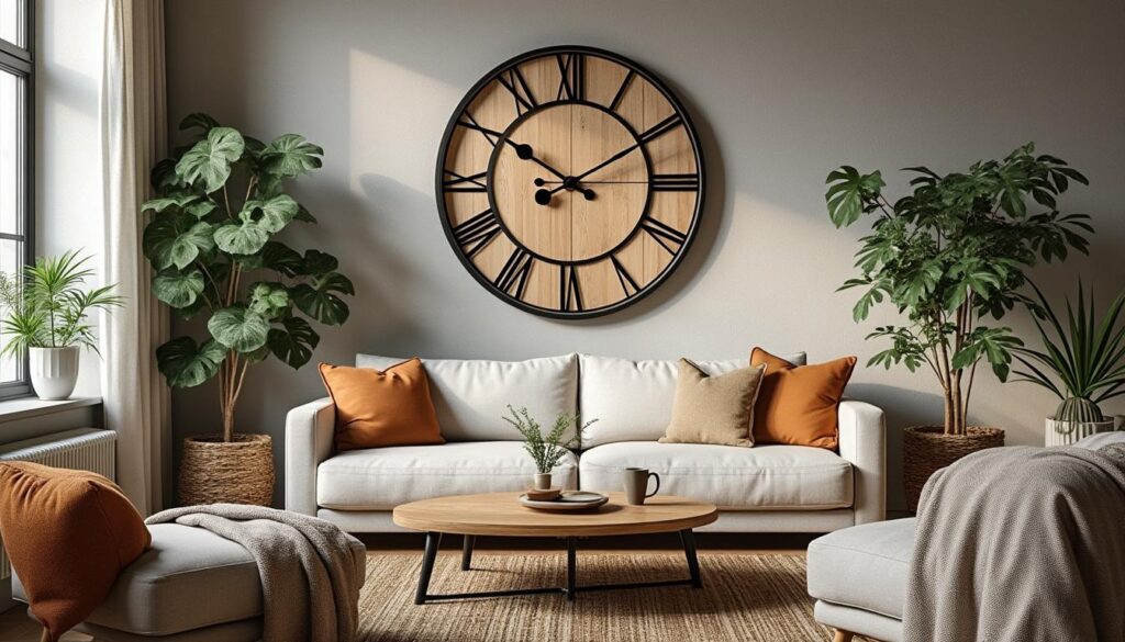 Top inspirations d’horloge murale tendance scandinave pour le salon