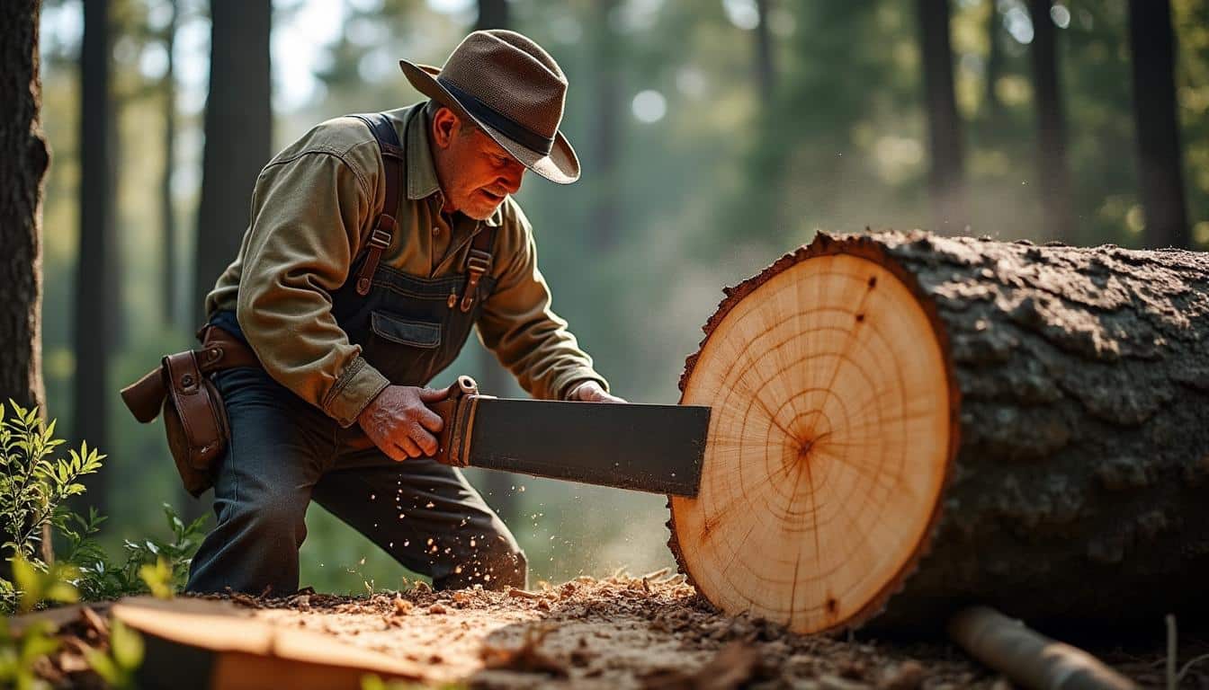 Illustration: Pourquoi la grande scie de bûcheron ancienne était essentielle dans le métier traditionnel du bois ?
