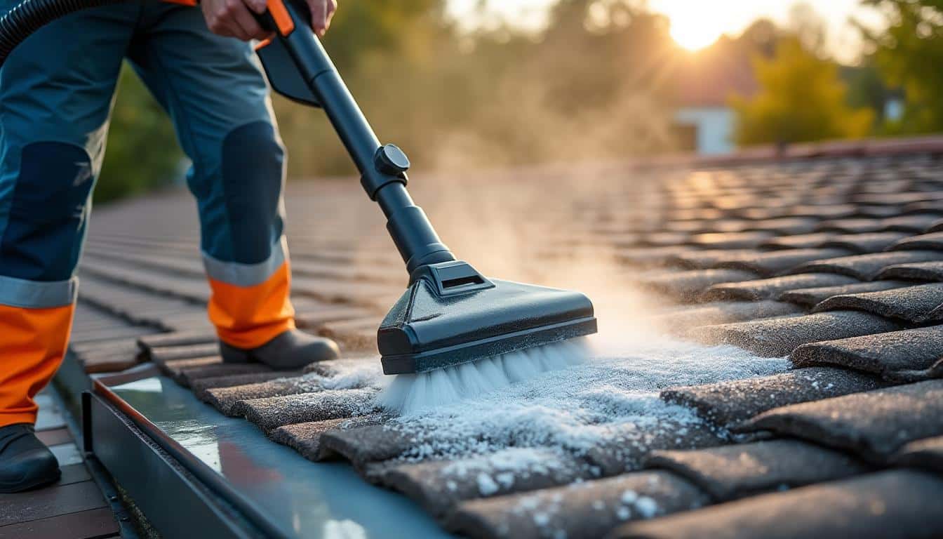 Illustration: Comprendre le fonctionnement du nettoyeur vapeur basse pression dédié à la toiture