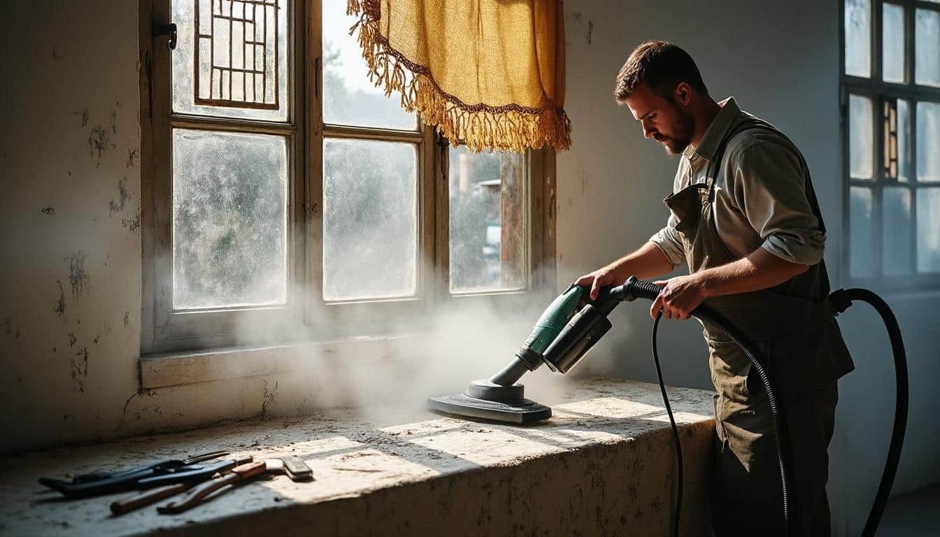 Nettoyeur vapeur basse pression pour toiture : nettoyage doux et efficace