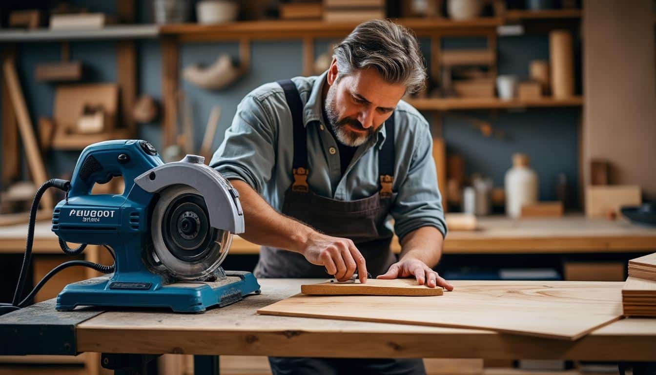 Illustration: Pourquoi choisir une scie sur table Peugeot pour vos projets de coupe ?