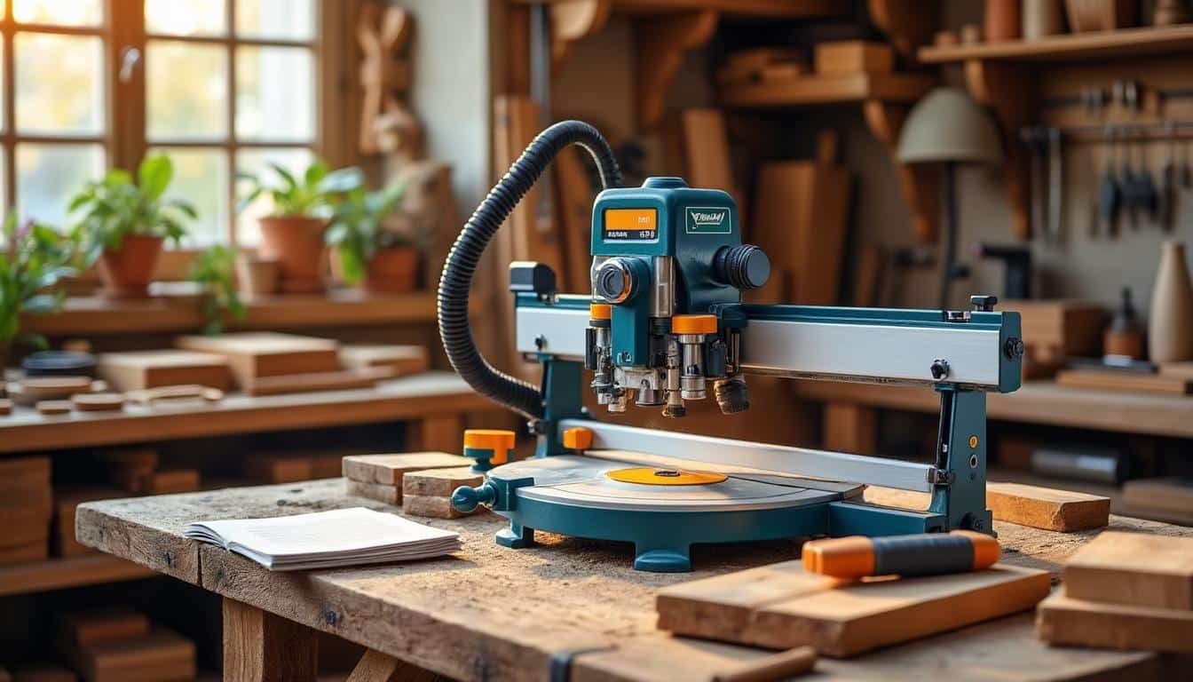 Illustration: Découvrir la scie à onglet Scheppach HM254 : caractéristiques et spécificités techniques