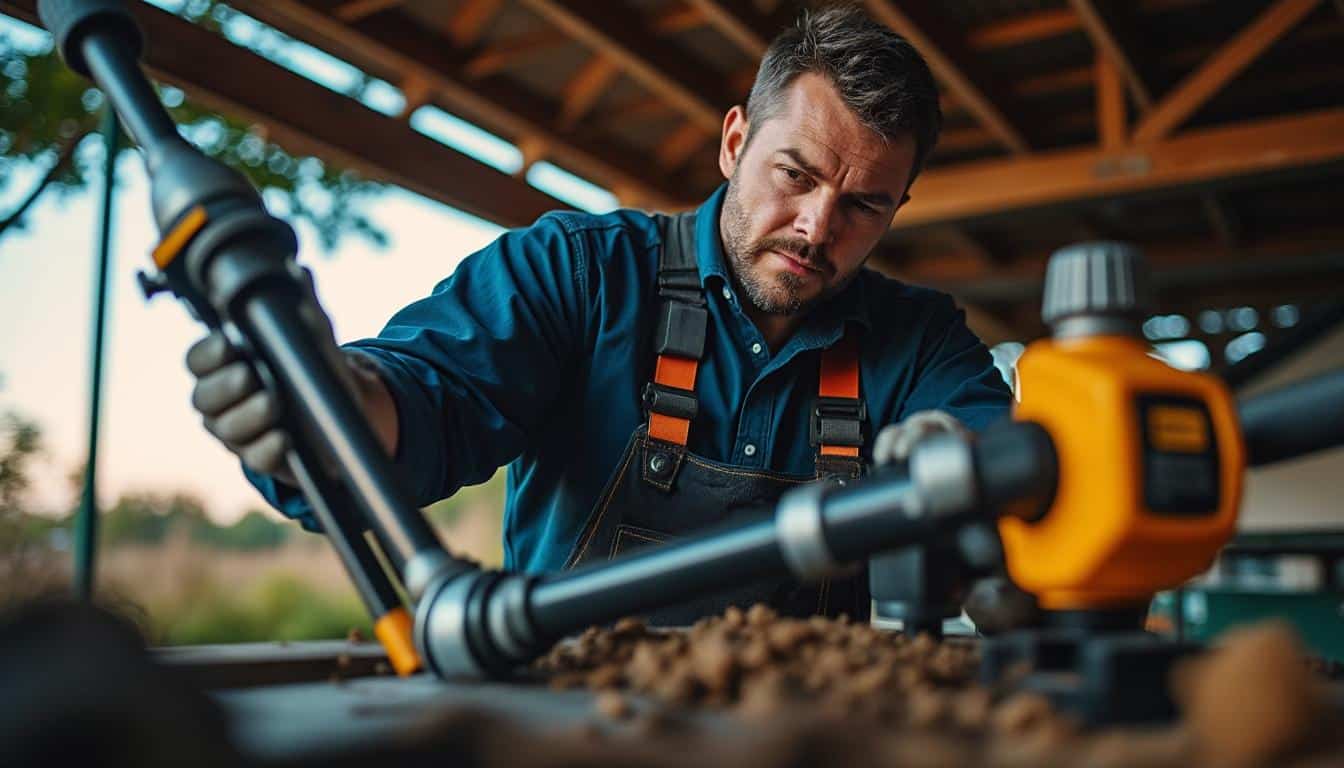 Illustration: Découvrir la brosse rotative avec perche télescopique : conception et matériaux