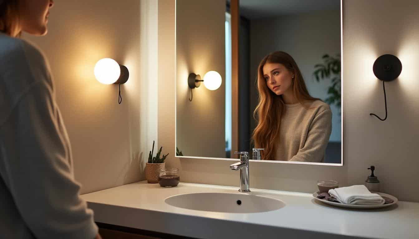 Illustration: Comment faire le bon choix pour son luminaire mural dans la salle de bain ?