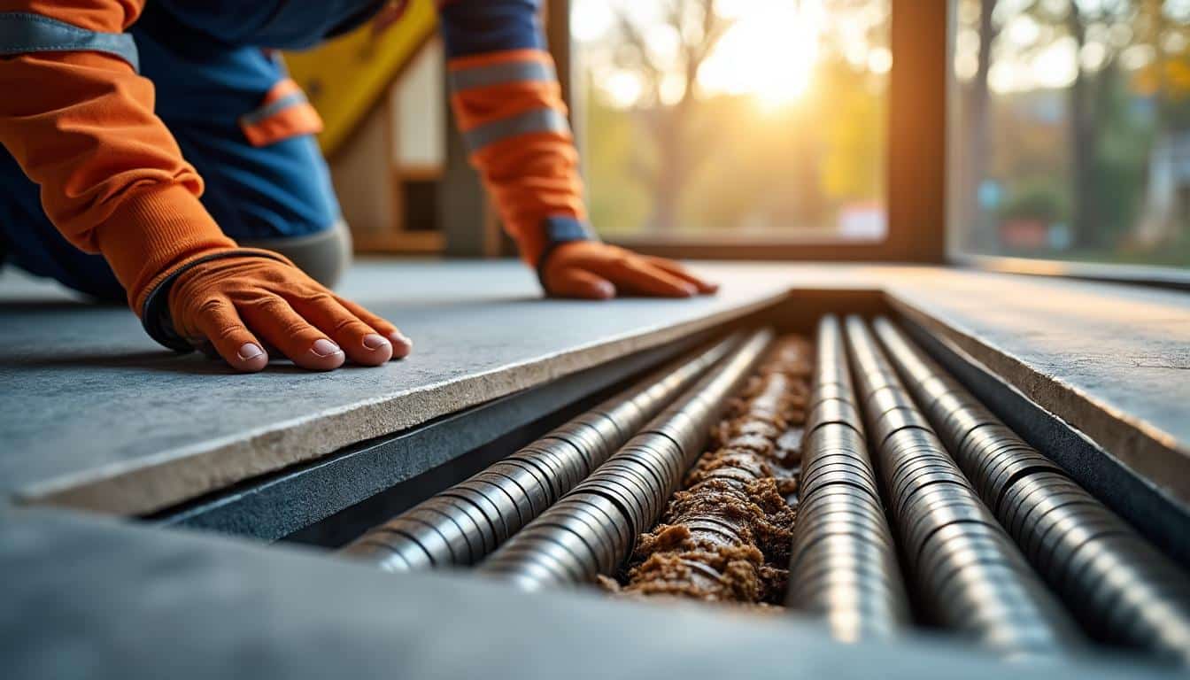 Illustration: Comprendre le rôle essentiel du nettoyage dans un système de plancher chauffant