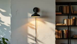 Applique murale à bras déporté : éclairage modulable et design